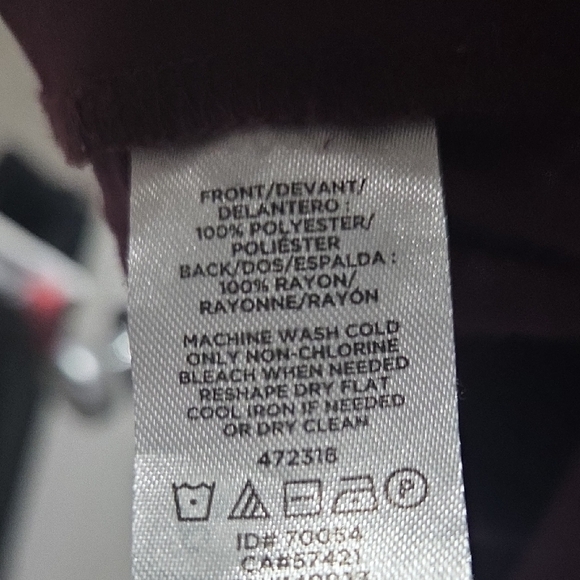 LOFT Deep Purple Blouse - Picture 3 of 4